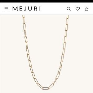 Mejuri gold vermeil chain necklace.